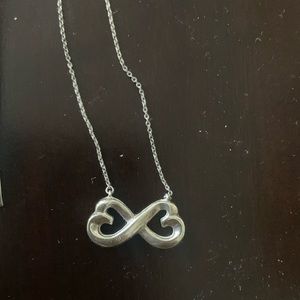 Tiffany & Co double loving heart necklace